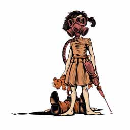 Girl with Bunny and Gun